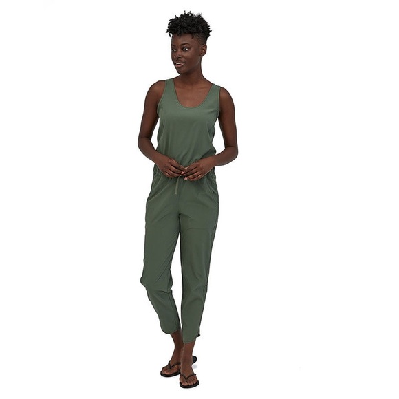 Patagonia Green Jumpsuit with Pockets - Picture 1 of 5